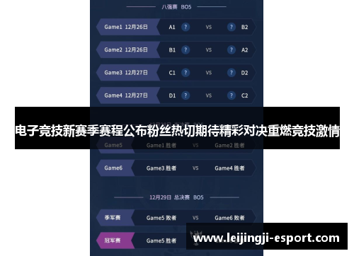 电子竞技新赛季赛程公布粉丝热切期待精彩对决重燃竞技激情