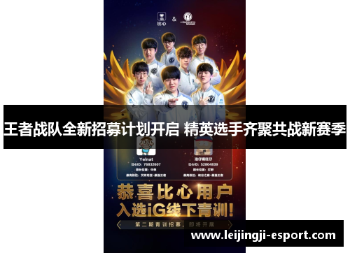 王者战队全新招募计划开启 精英选手齐聚共战新赛季