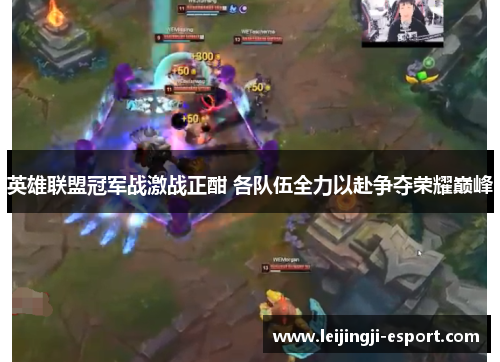 英雄联盟冠军战激战正酣 各队伍全力以赴争夺荣耀巅峰